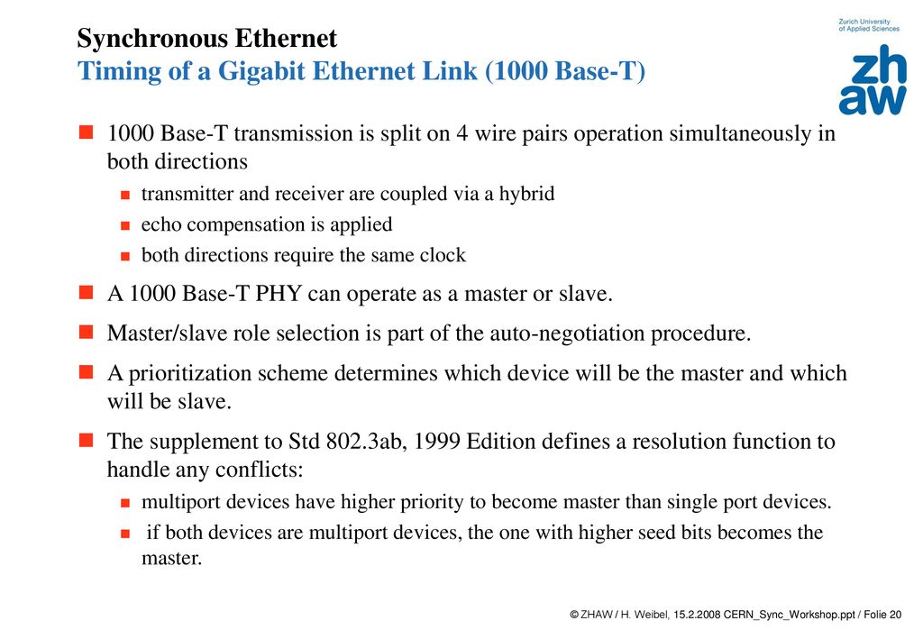 Synchronization over ethernet ppt download