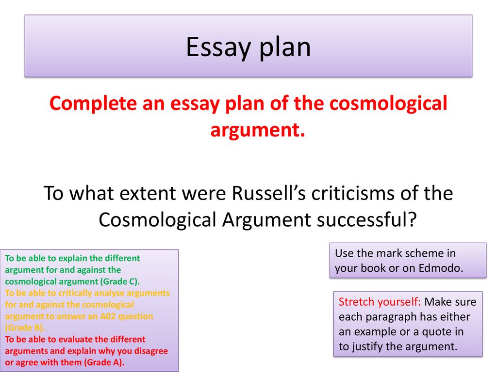 explain aquinas cosmological argument essay