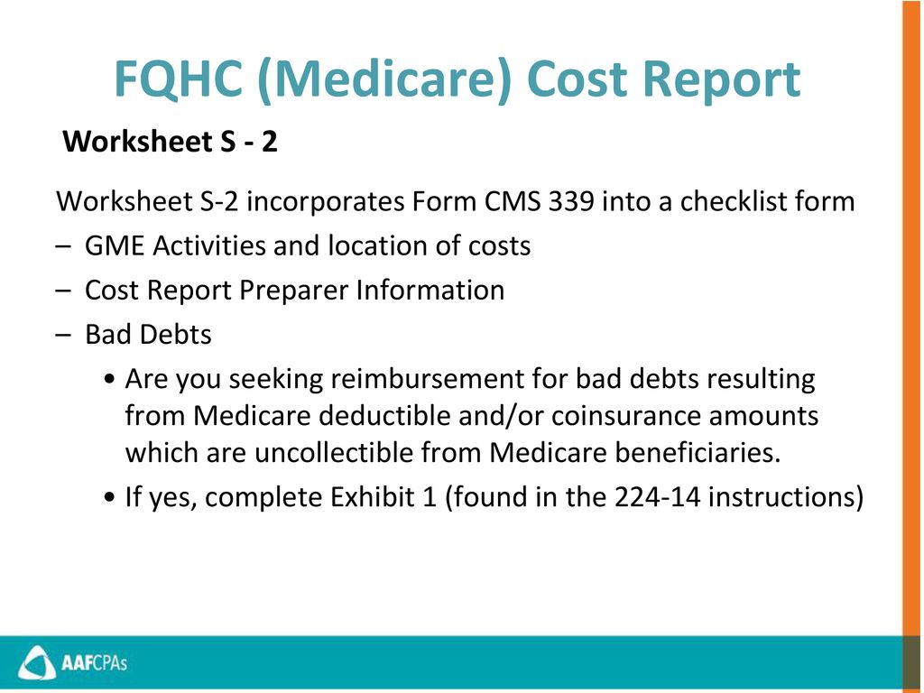 Medicare Cost Report – What you need to know! September 29, ppt download