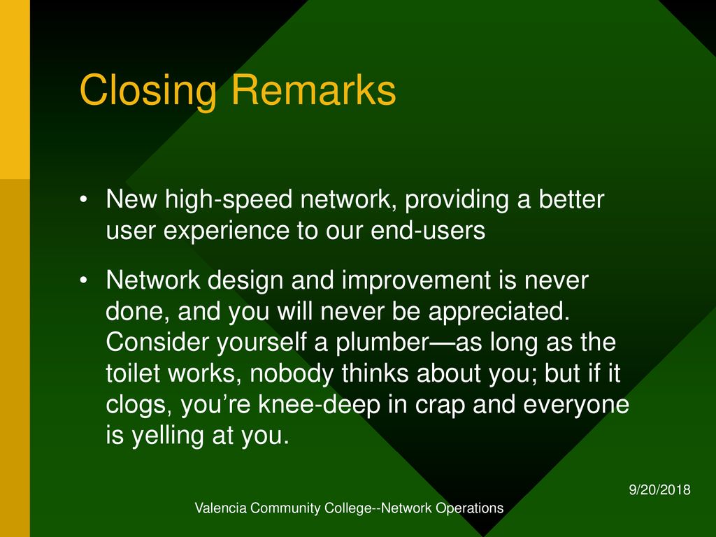 Valencia Community College--Network Operations