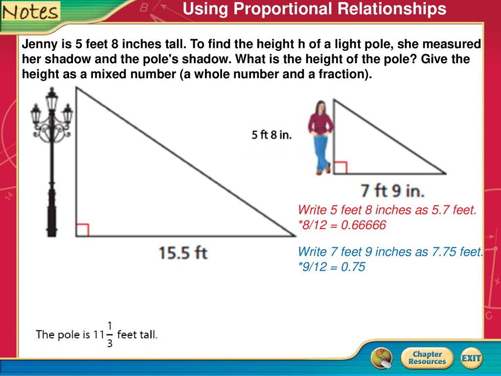 Objectives Students will learn how to use Proportional