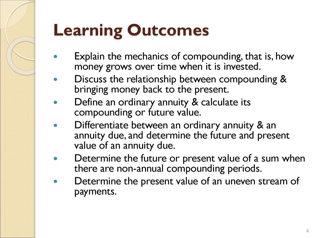 Chapter 4 Time Value Of Money Ppt Download