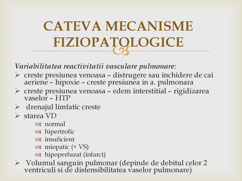 CATEVA MECANISME FIZIOPATOLOGICE