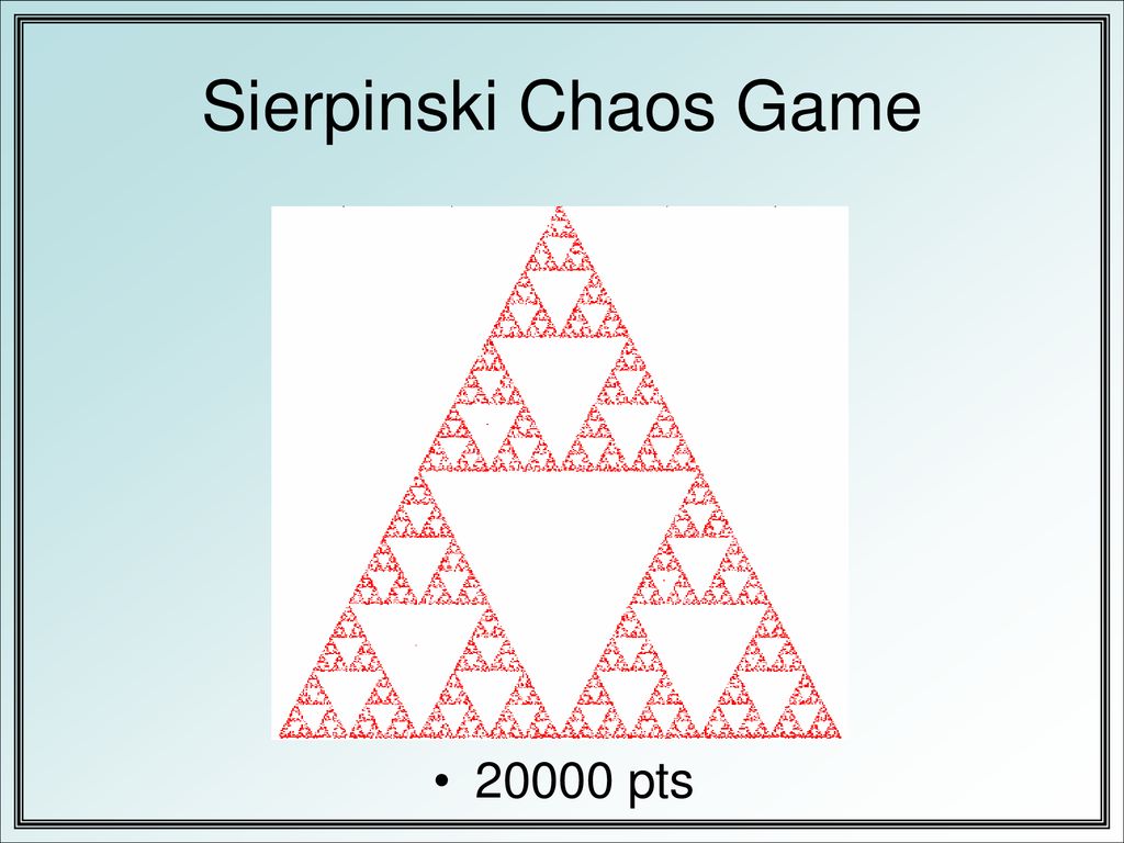 Sierpinski Chaos Game pts