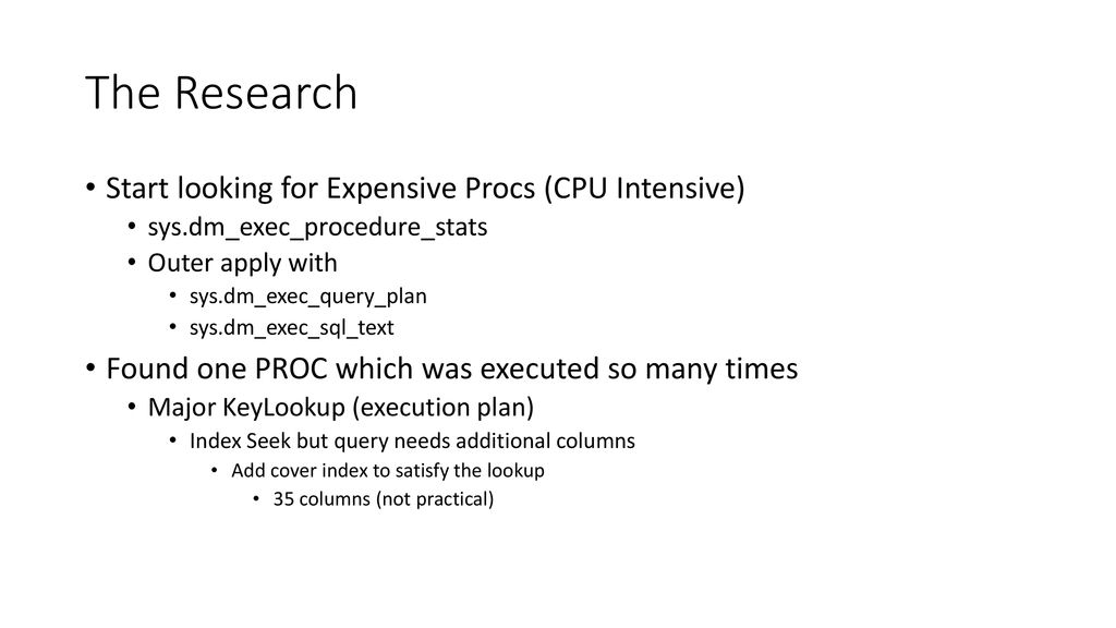 Parameter sniffing sp recompile ppt download