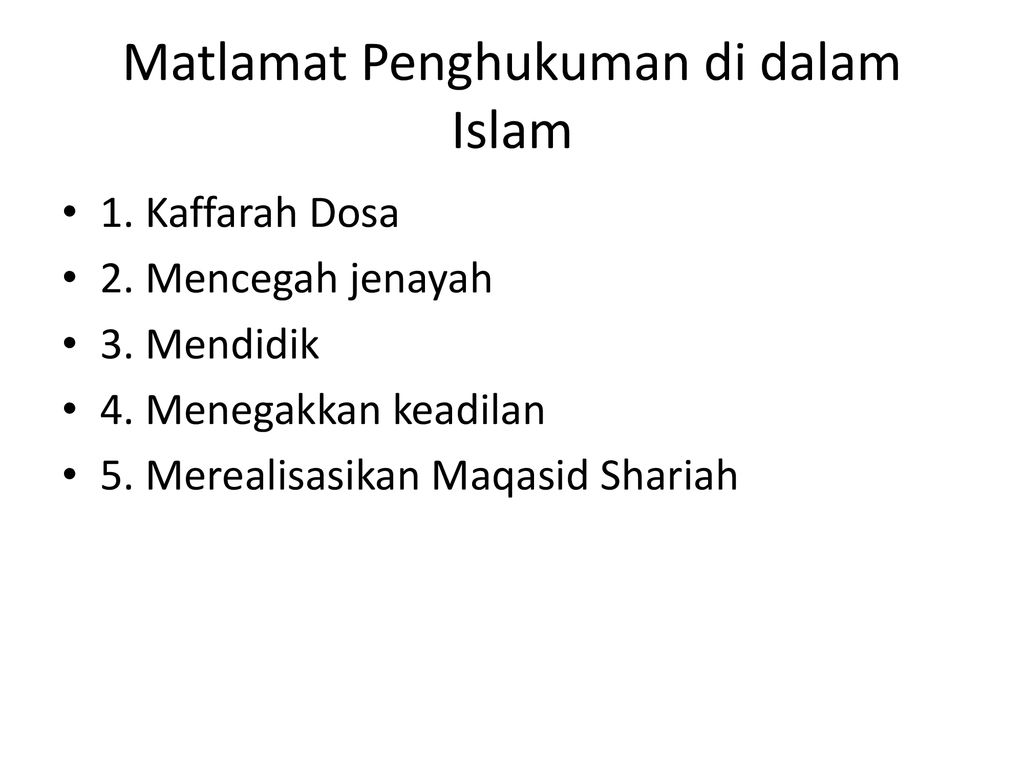 Kesalahan Yang Mewajibkan Diyat Dan Kaffarah