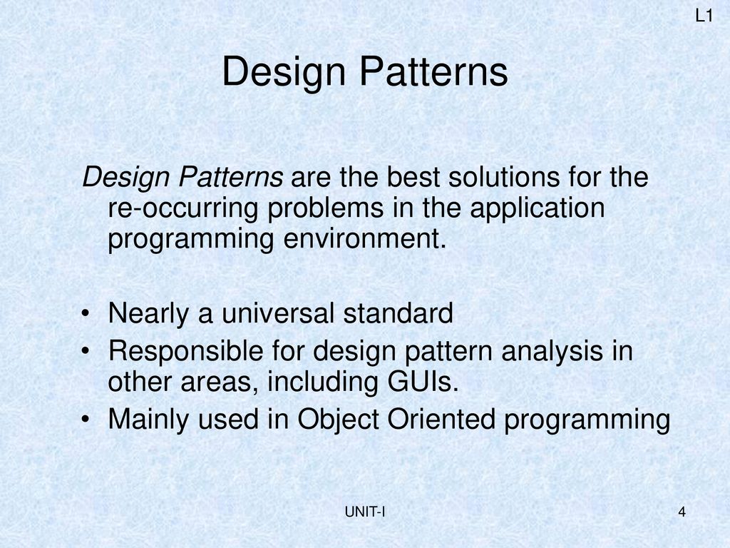 DESIGN PATTERNS B.TECH IV YR II SEMESTER(TERM 08-09) - ppt download