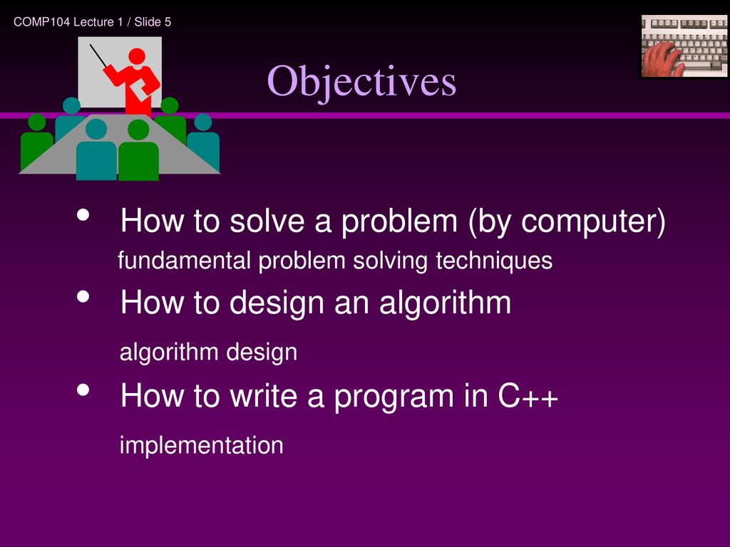 Programming COMP104: Fundamentals and Methodology Introduction. - ppt ...