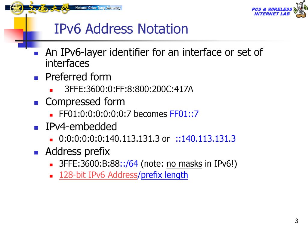 ipv6 and transition dr whai en chen 研究助理教授 國立交通大學資訊工程學系 ppt download