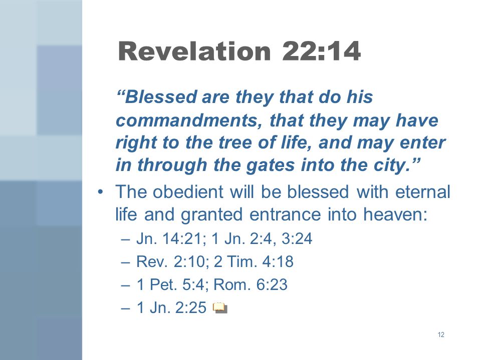 Revelation 22:14