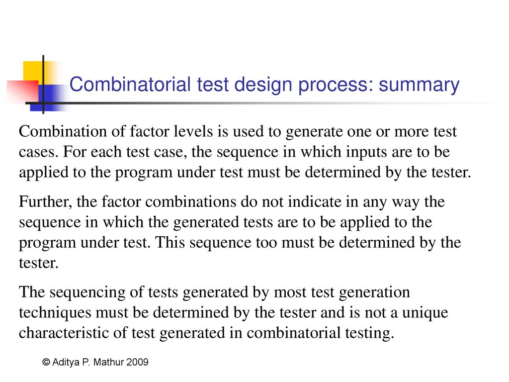 Combinatorial Testing - ppt download