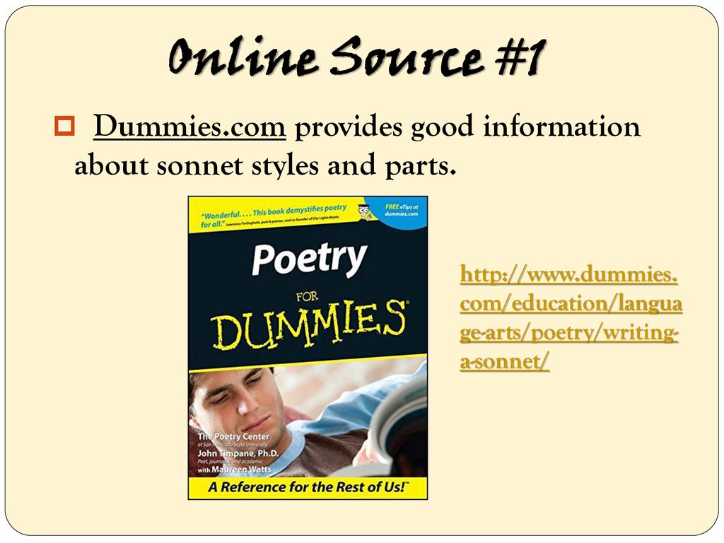 Sonnets ~ Overview ~. - ppt download