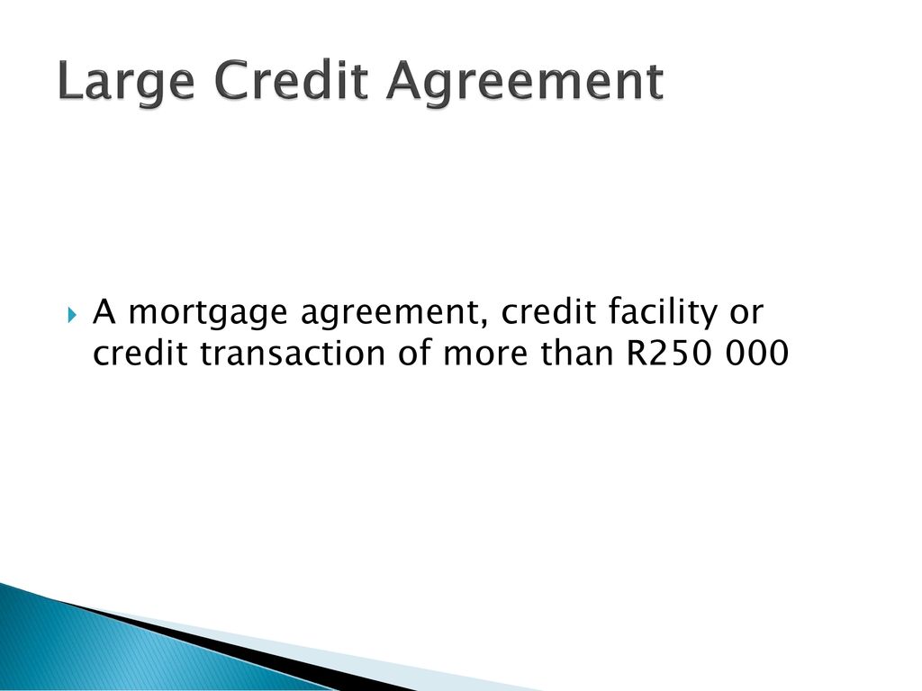 Large Credit Agreement