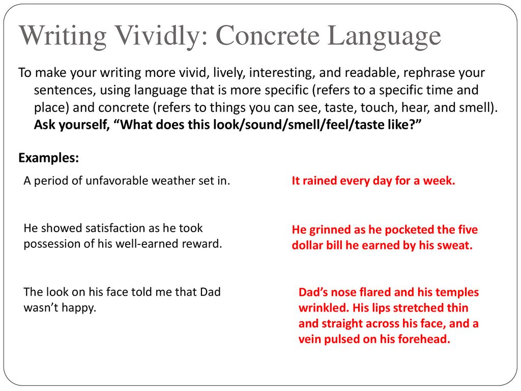 Editing 10: Making Your Writing Concise & Vivid - ppt download