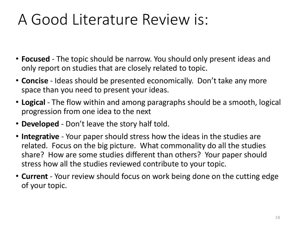 Writing and Presenting Literature Review - ppt download