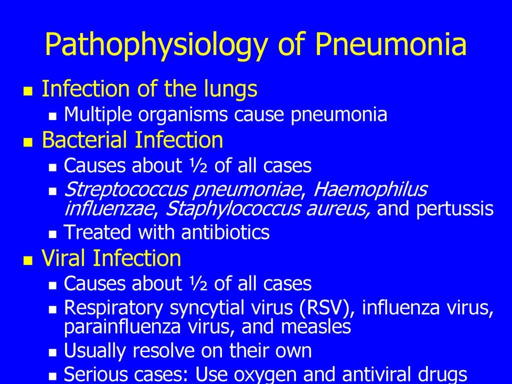 Pathophysiology of Pneumonia