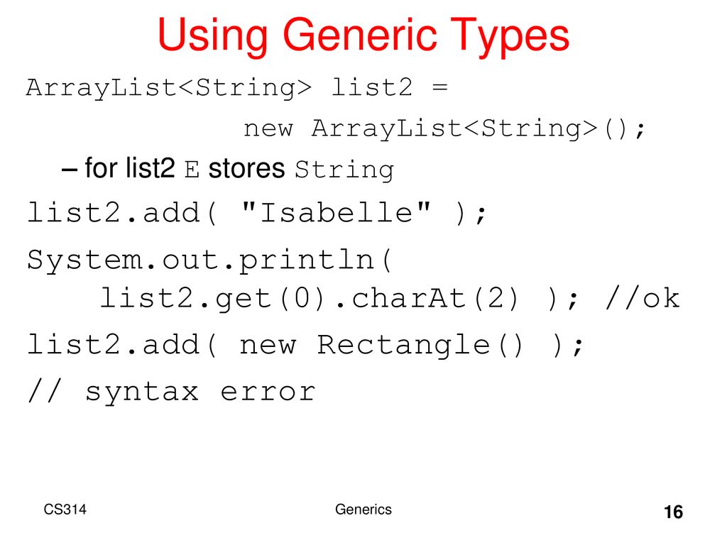 Topic 6 generic data structures ppt download