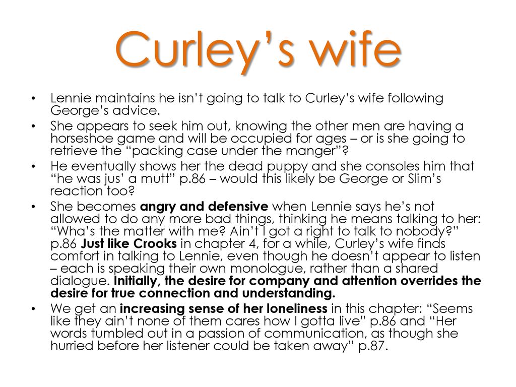curleys wifes dream