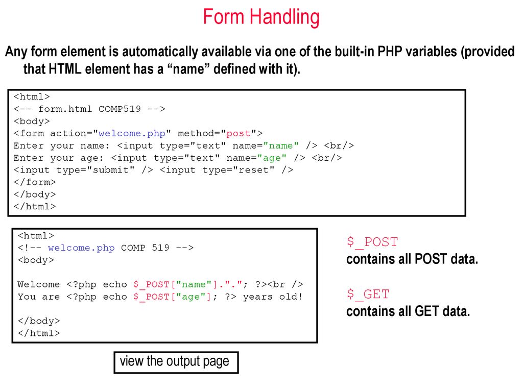 COMP519: Web Programming Autumn ppt download