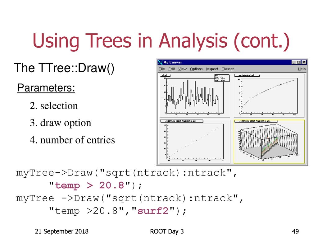 Using Trees in Analysis (cont.)