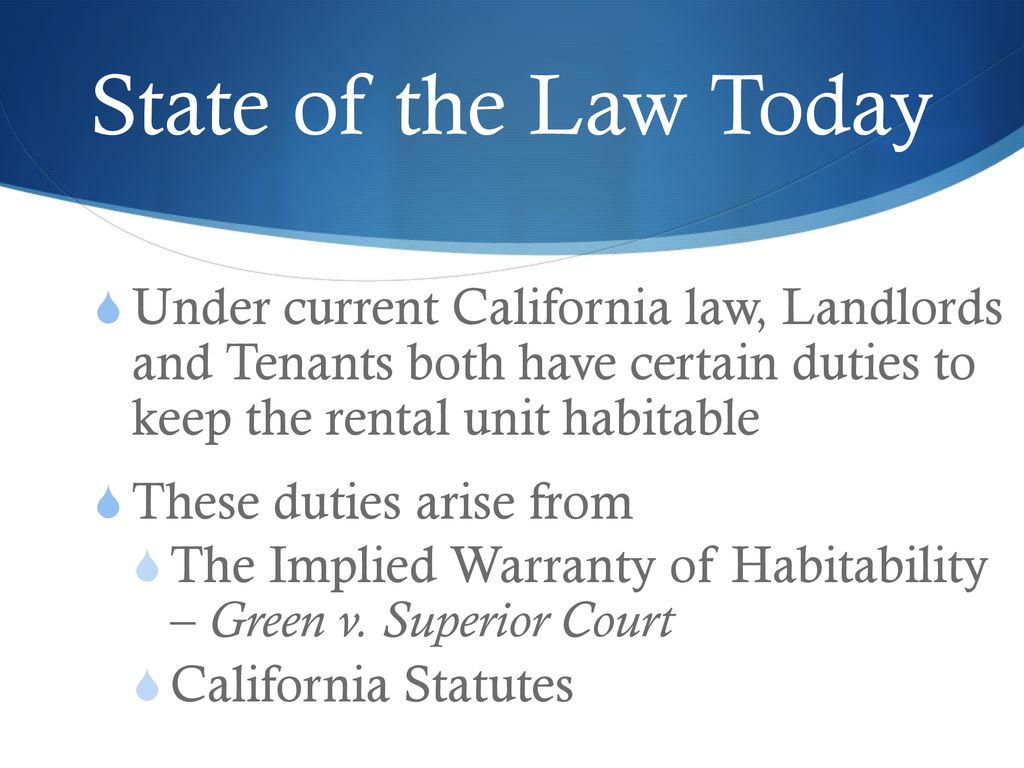 How To Handle Maintenance Habitability Issues ppt download