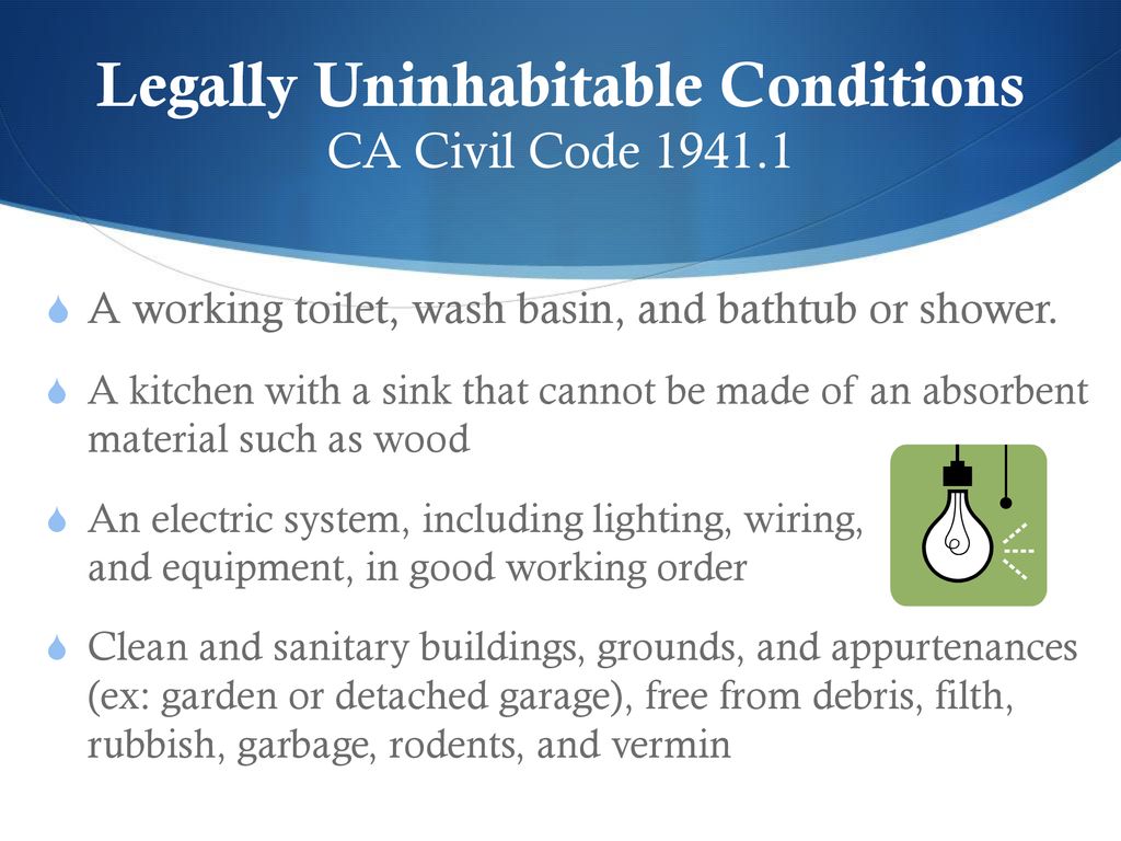 How To Handle Maintenance & Habitability Issues - ppt download