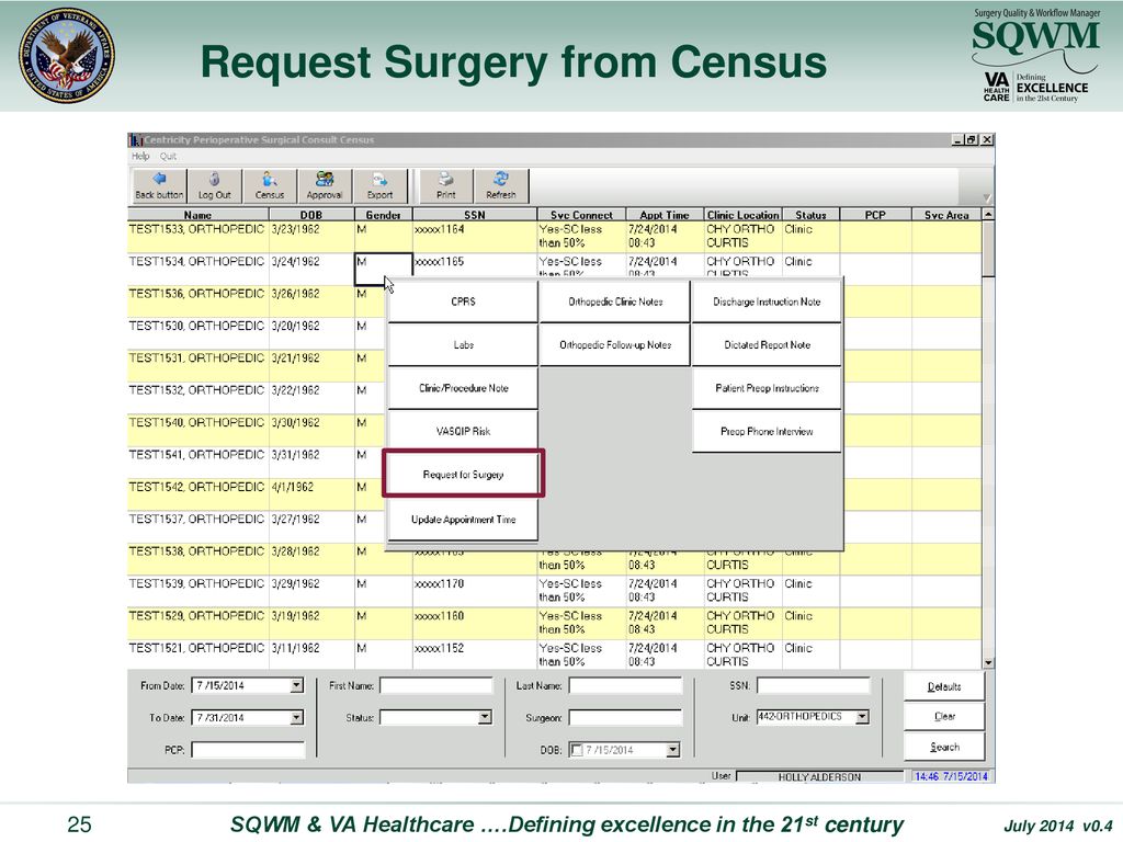 Surgery Quality And Workflow Manager - Ppt Download