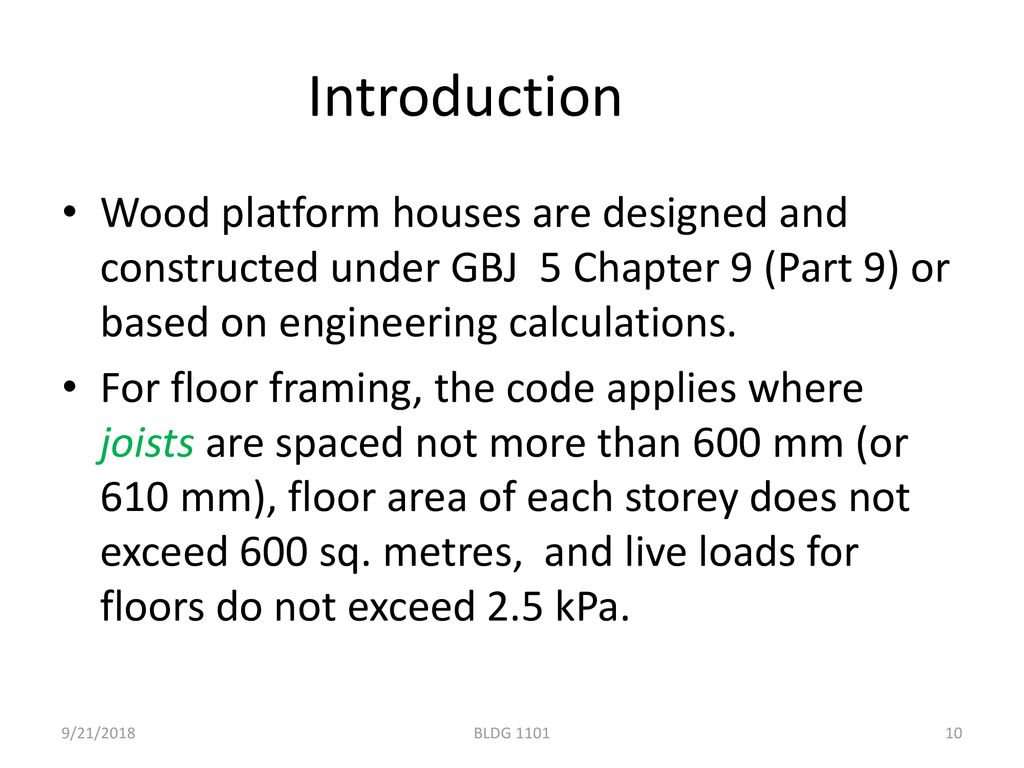 Wood structures Topic 3 21/09/2018. Introduction.