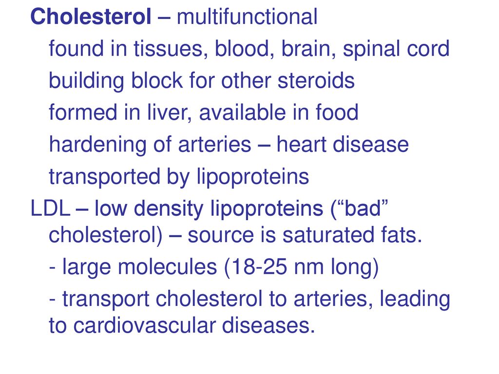 Cholesterol – multifunctional