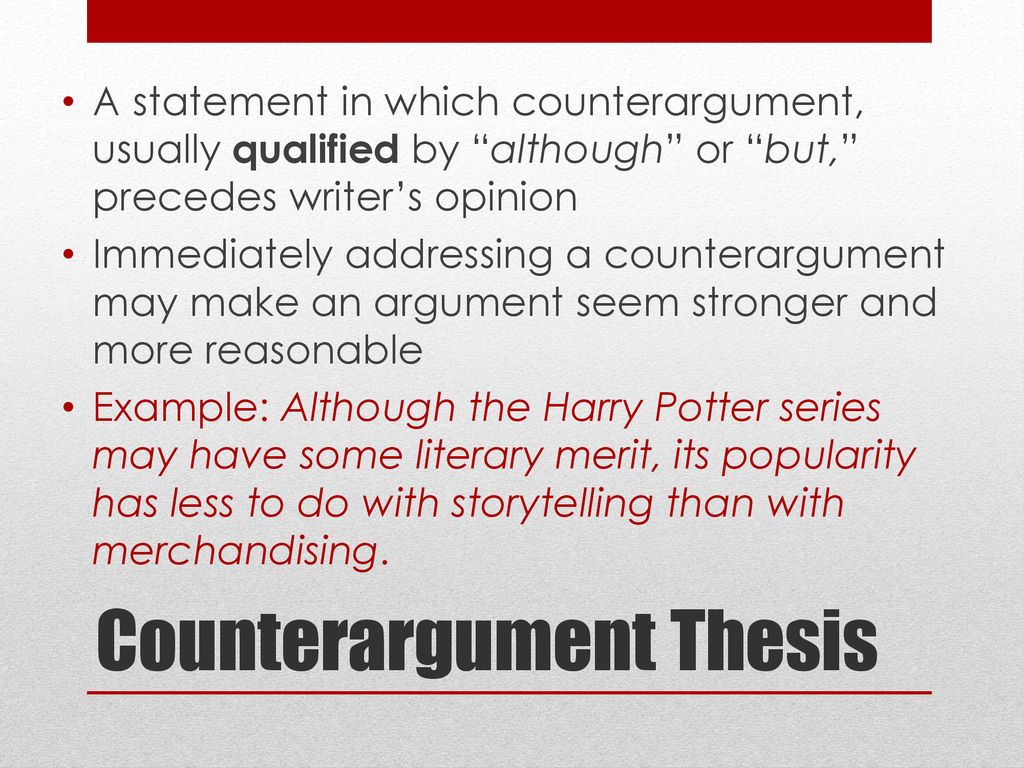 Open VS Closed Thesis. - ppt download