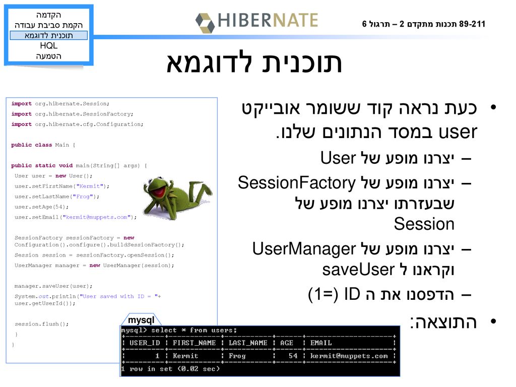 Hibernate java 6 ppt download