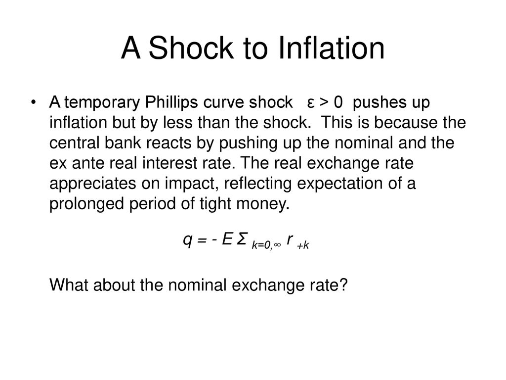 A Shock to Inflation