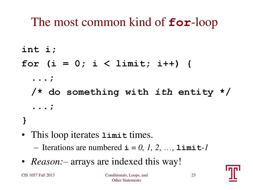 Conditionals, Loops, and Other Kinds of Statements - ppt download