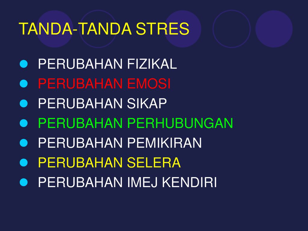 Tanda-tanda stress pada anggota badan