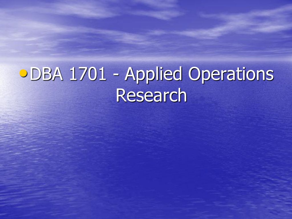 dba research topics in strategy