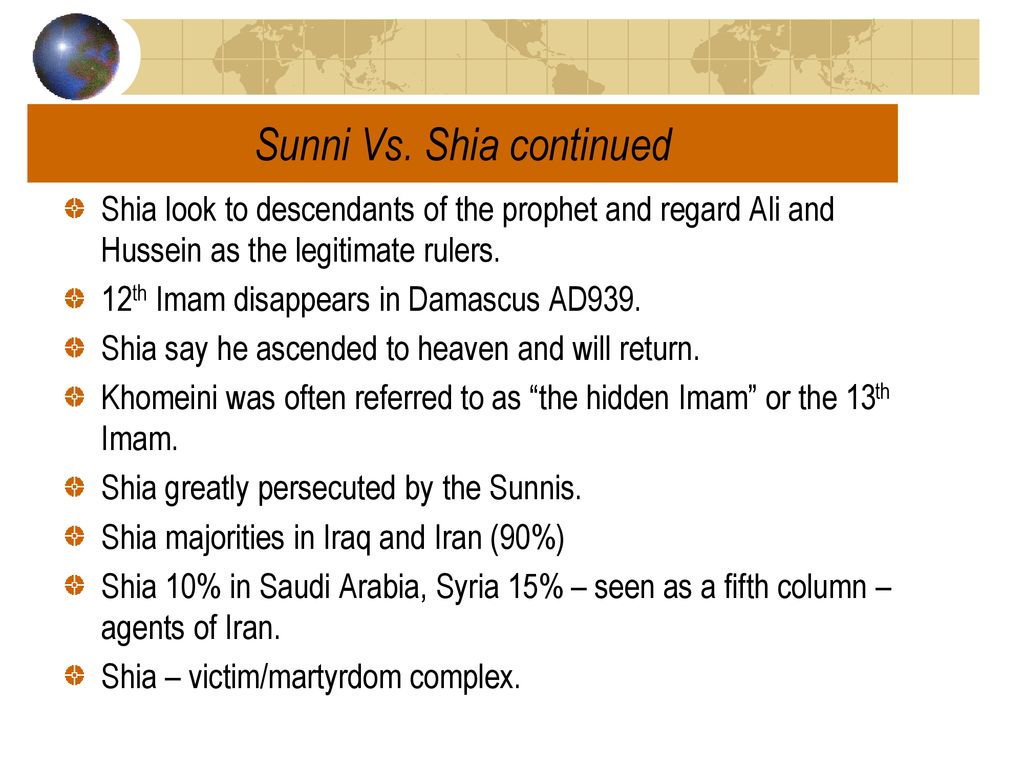 Now and then, Sunni vs. Shia, the state of nations and ISIS - ppt download