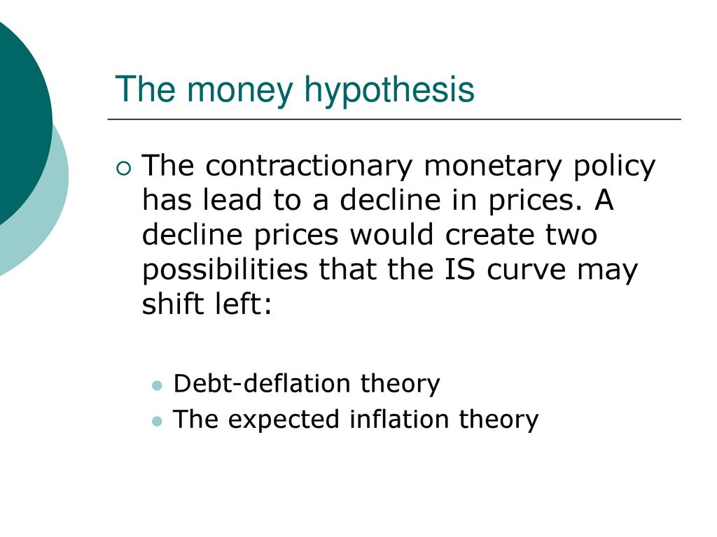 hypothesis money meaning