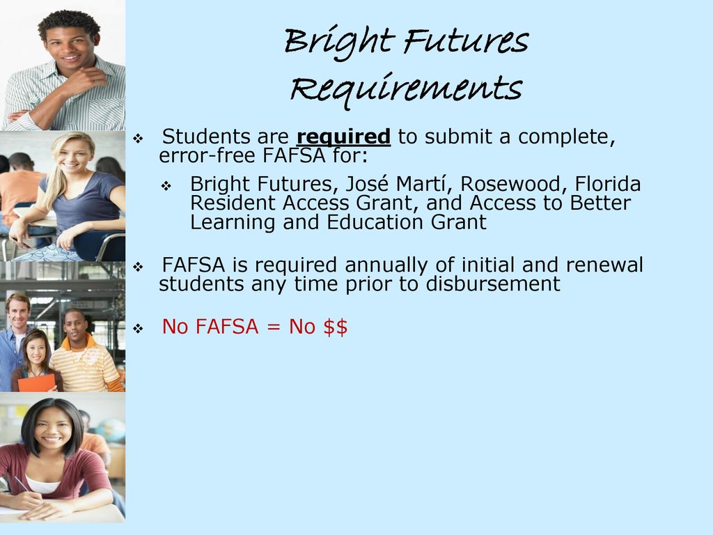 Bright Futures Disbursement Fall 2025