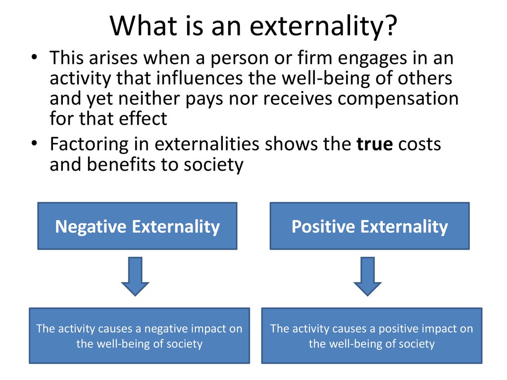 Externality what it means in economics with positive and 60 off