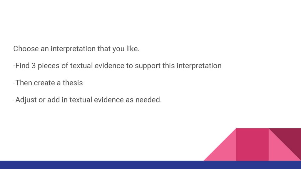 analysis of interpretation thesis