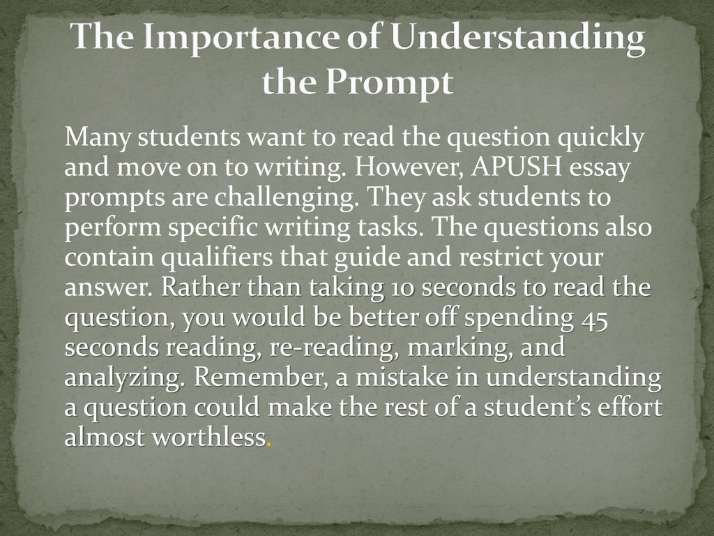 How To Write an A.P. U.S. History Thesis Statement - ppt download