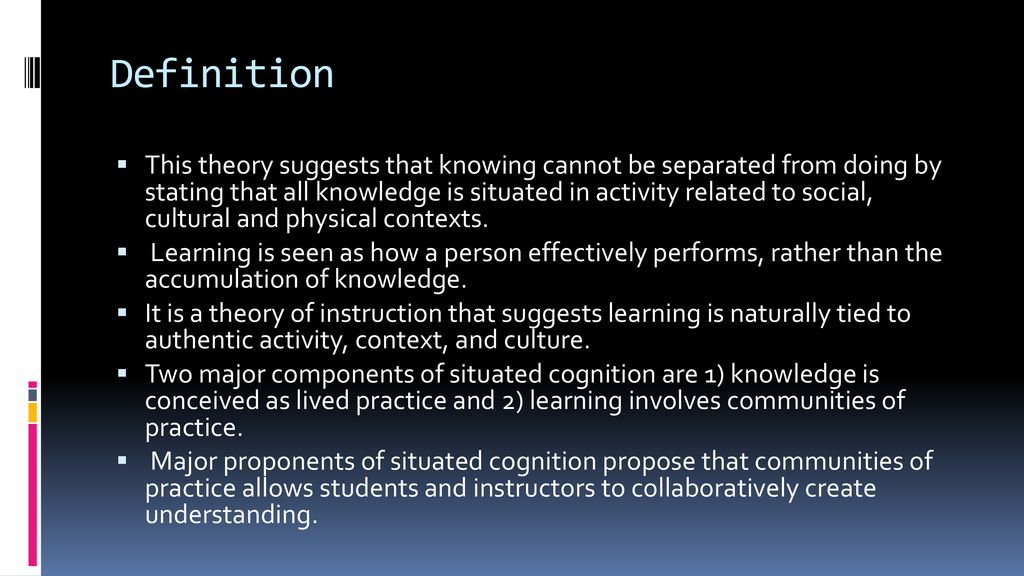 situated cognition