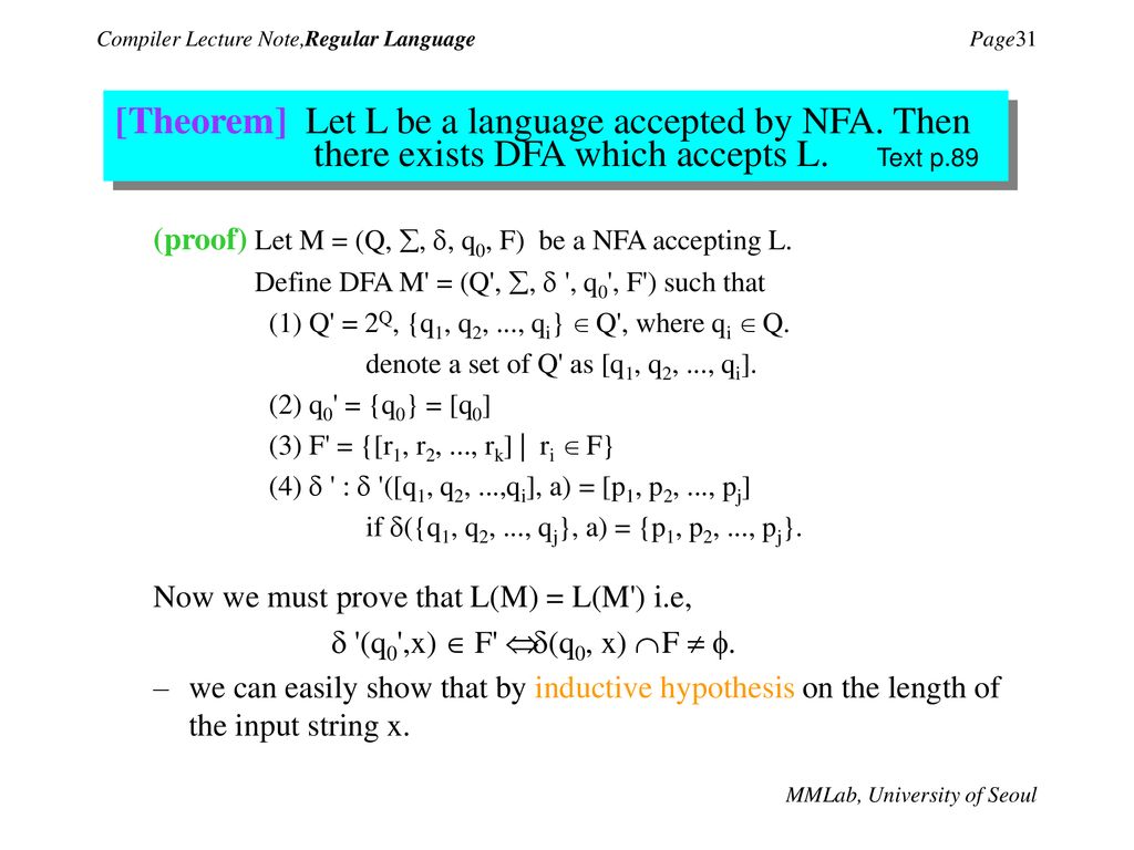 Compiler Lecture Note Regular Language Ppt Download