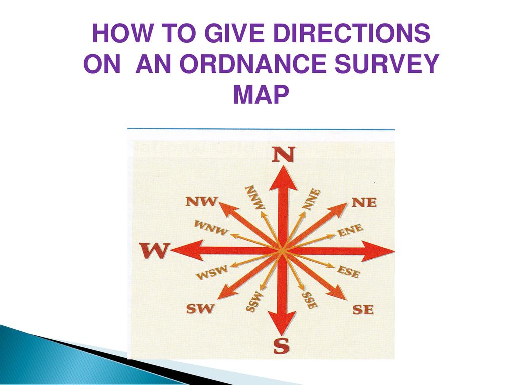 HOW TO GIVE DIRECTIONS ON AN ORDNANCE SURVEY MAP ppt download