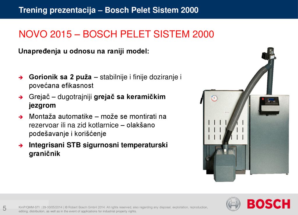 Pelet Sistem 2000 BOSCH Solid 2000B + Pelet Brenn 2000 - ppt download