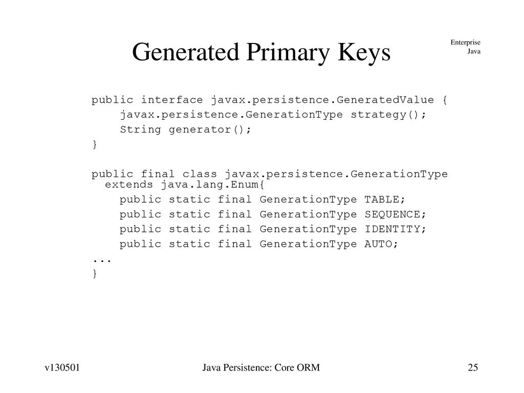 Java Persistence: Core Object/Relational Mapping - ppt download