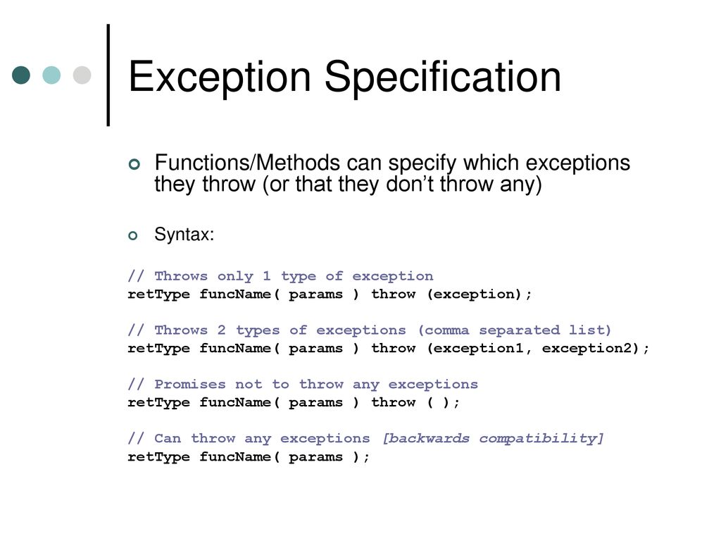 Exception Exception Is Not Compatible With Throws Clause at Kathy ...