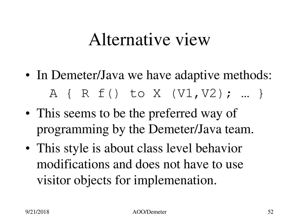 Lecture 8 Style rules: Class graph minimization - ppt download