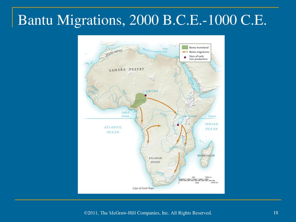 Bantu Migrations, 2000 B.C.E C.E.