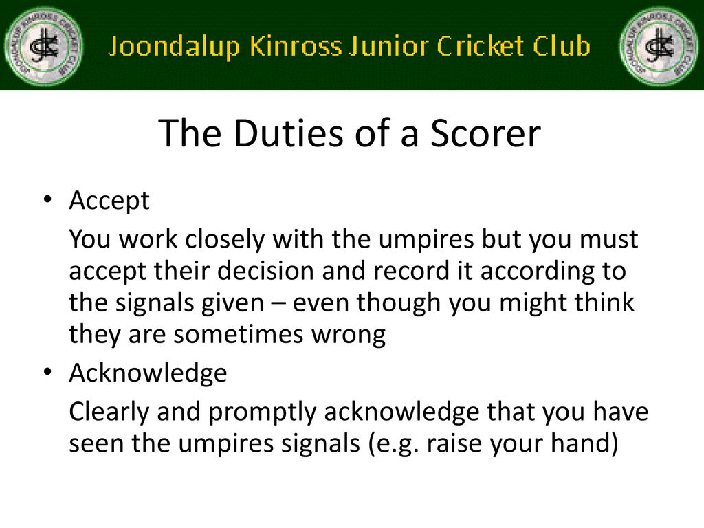 how cricket scoring works